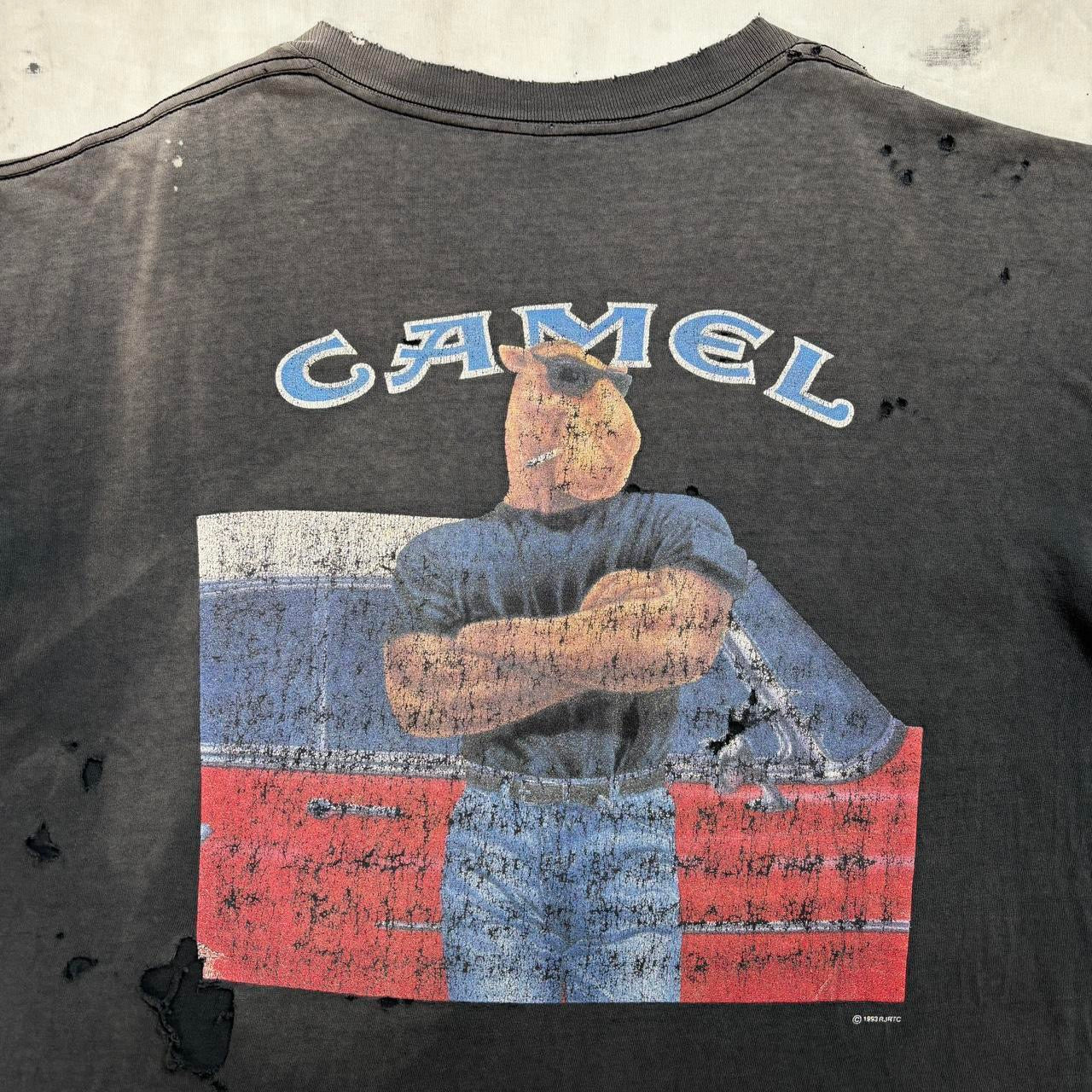 Camel Joe 1993 thrashed and faded vintage single stitch teeshirt