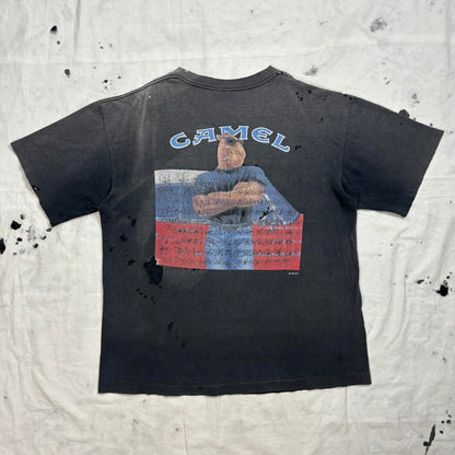 Camel Joe 1993 thrashed and faded vintage single stitch teeshirt