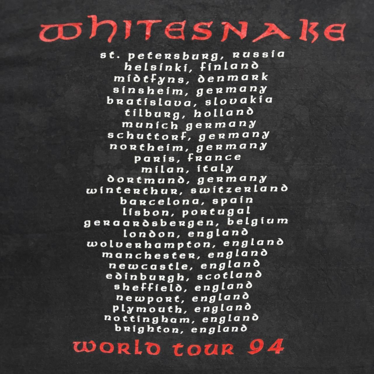 Whitesnake 1994 tour vintage single stitch teeshirt