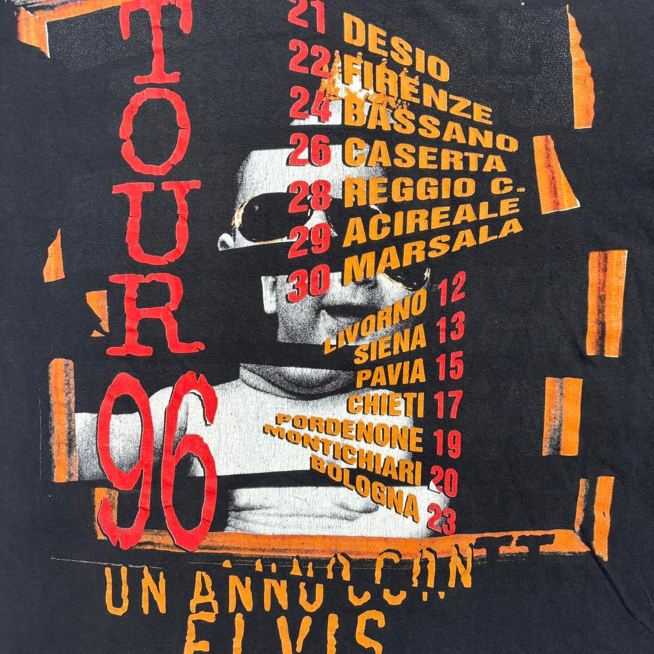 Ligabue Un Anno Con Elvis 1996 vintage teeshirt