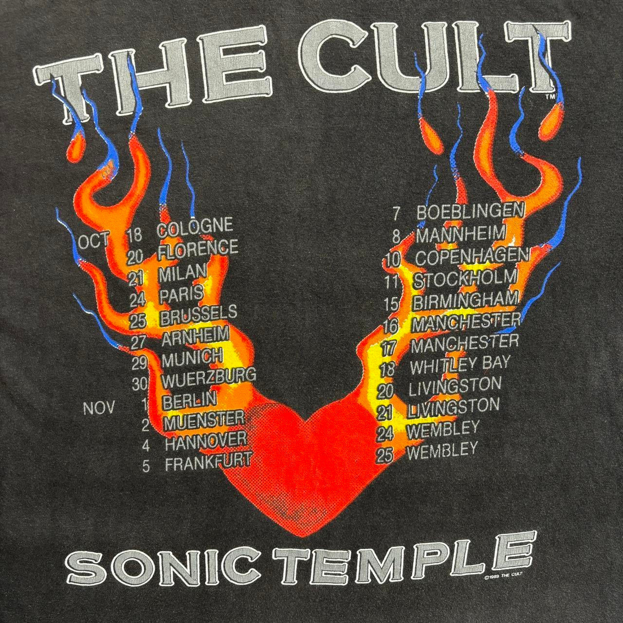 The Cult Sonic Temple 1989 vintage single stitch teeshirt