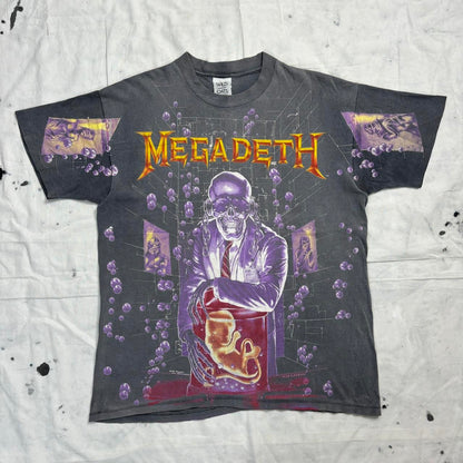 Megadeath Rust In Peace 1991 faded vintage single stitch teeshirt