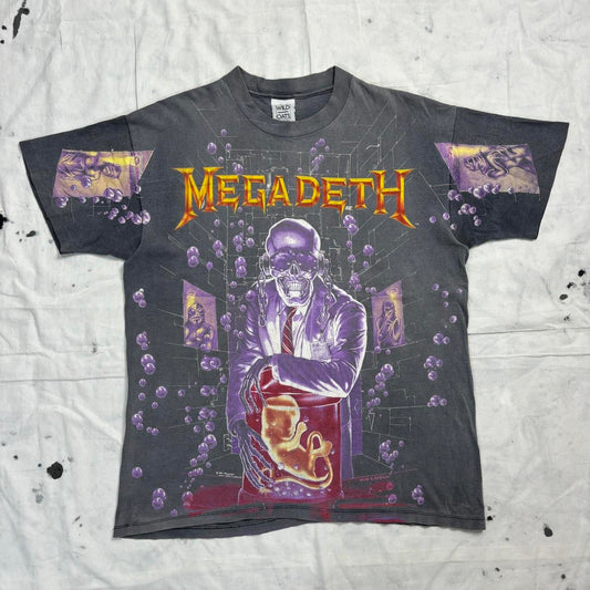 Megadeath Rust In Peace 1991 faded vintage single stitch teeshirt