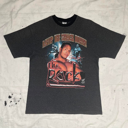 WWE The Rock 'Layin The Smack Down' 1999 vintage teeshirt