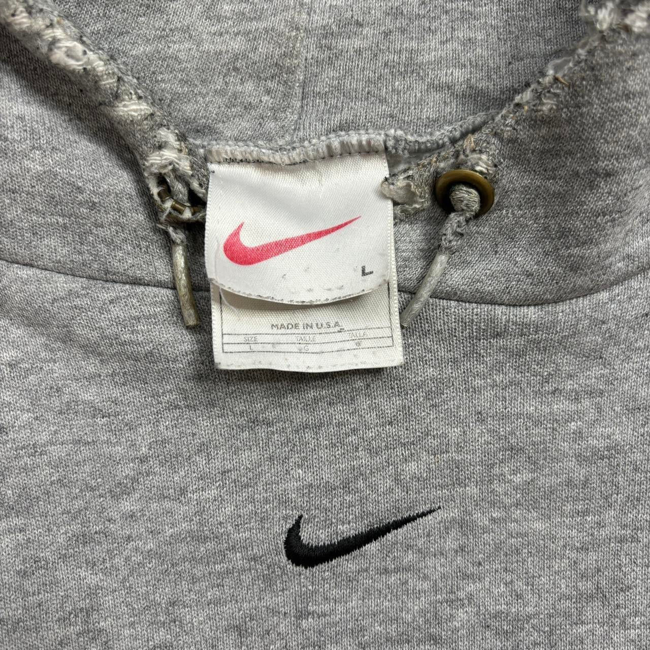 Nike centre swoosh 1990s vintage hoodie