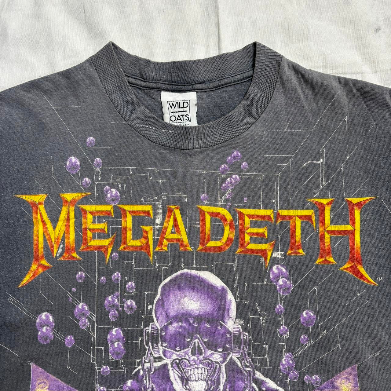 Megadeath Rust In Peace 1991 faded vintage single stitch teeshirt