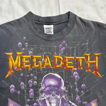 Megadeath Rust In Peace 1991 faded vintage single stitch teeshirt