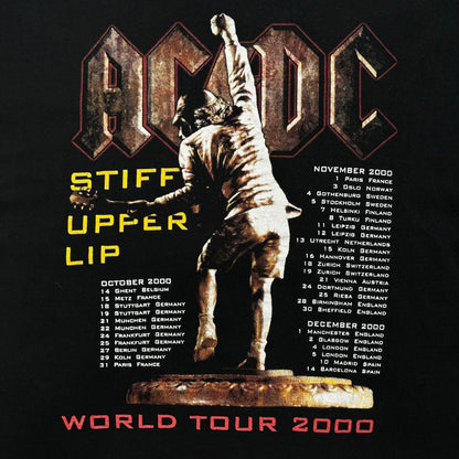 ACDC Stiff Upper Lip Tour 2000 vintage teeshirt