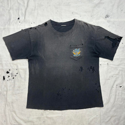 Camel Joe 1993 thrashed and faded vintage single stitch teeshirt