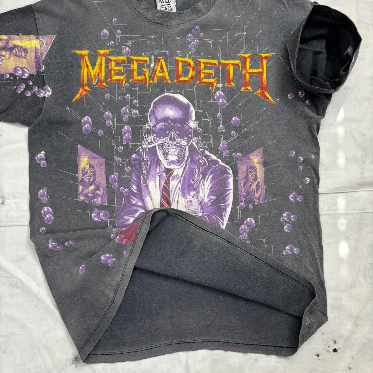 Megadeath Rust In Peace 1991 faded vintage single stitch teeshirt