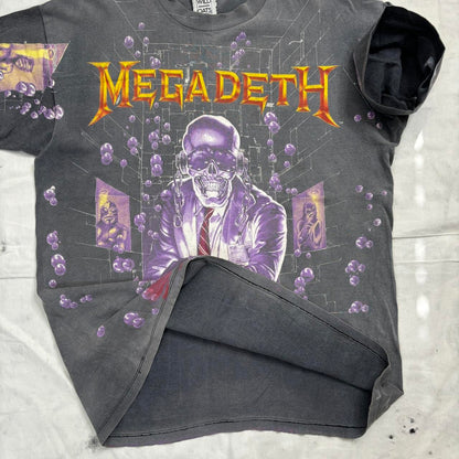 Megadeath Rust In Peace 1991 faded vintage single stitch teeshirt