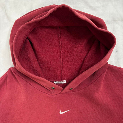 Nike centre swoosh 1990s faded vintage hoodie