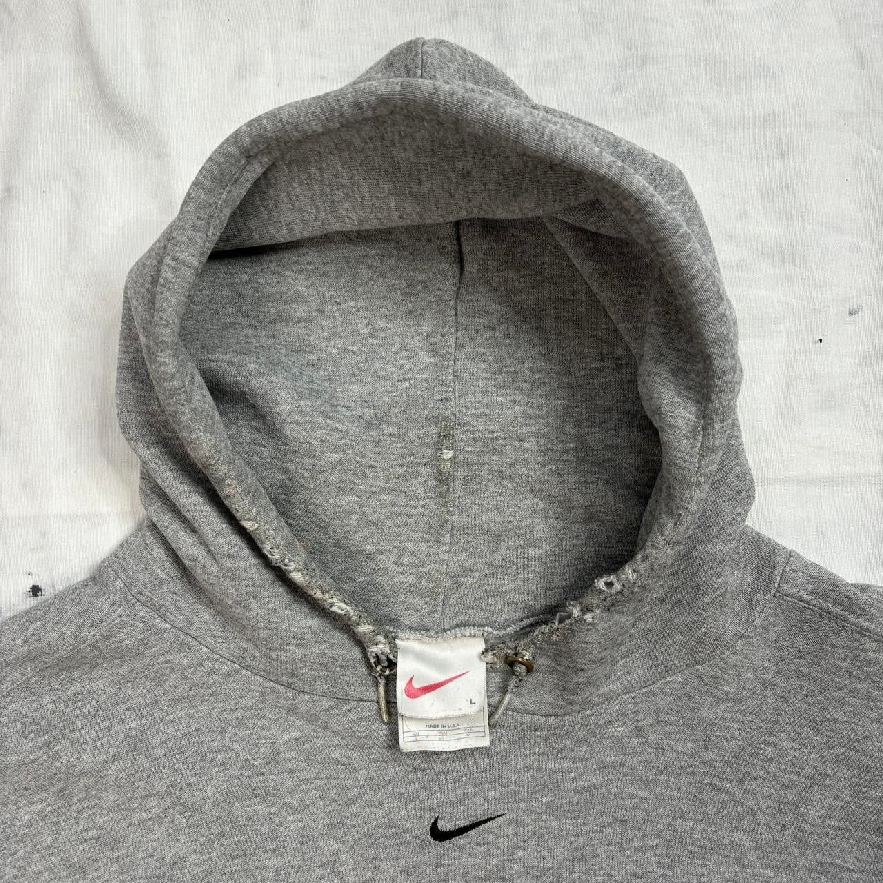 Nike centre swoosh 1990s vintage hoodie