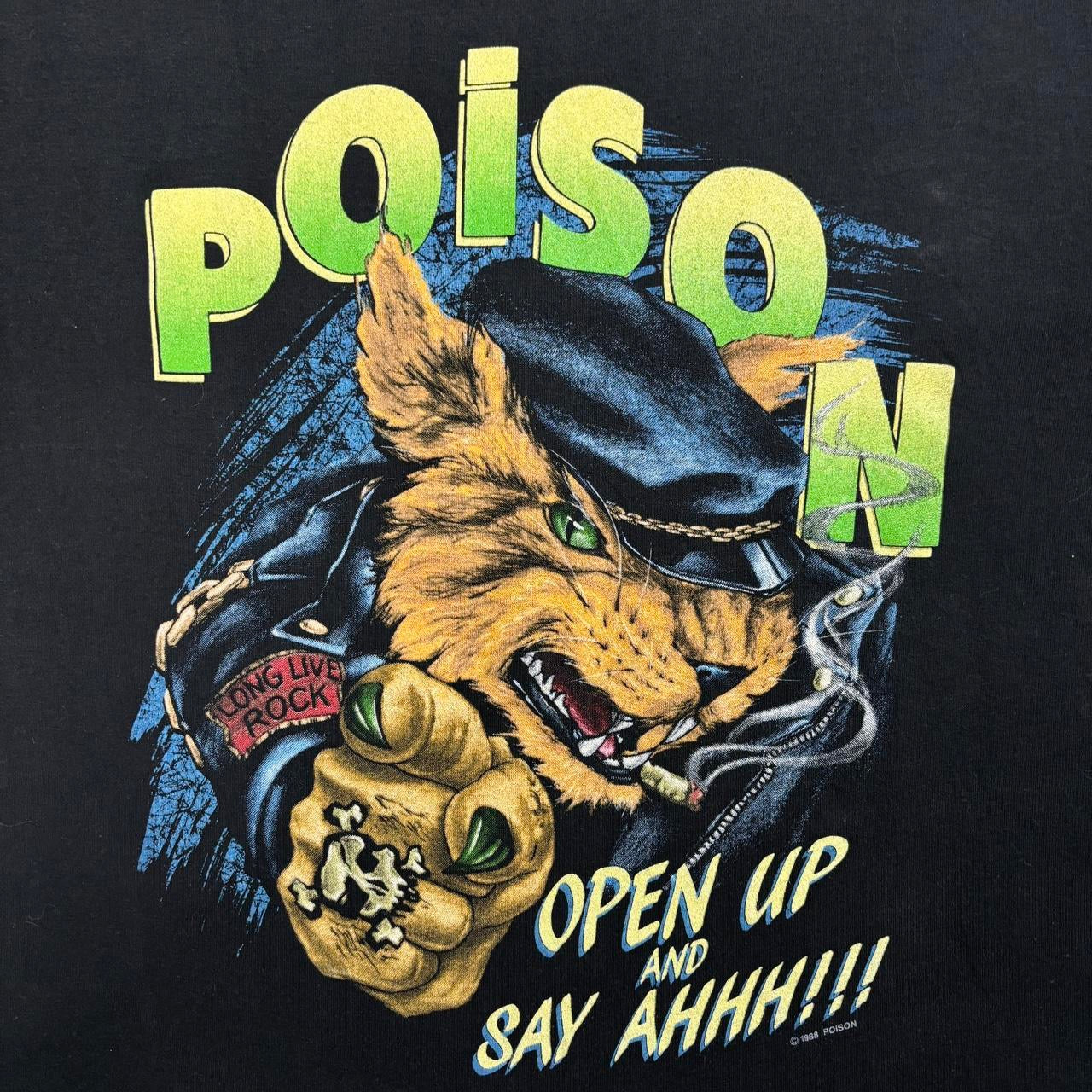 Poison 1988 tour vintage single stitch teeshirt