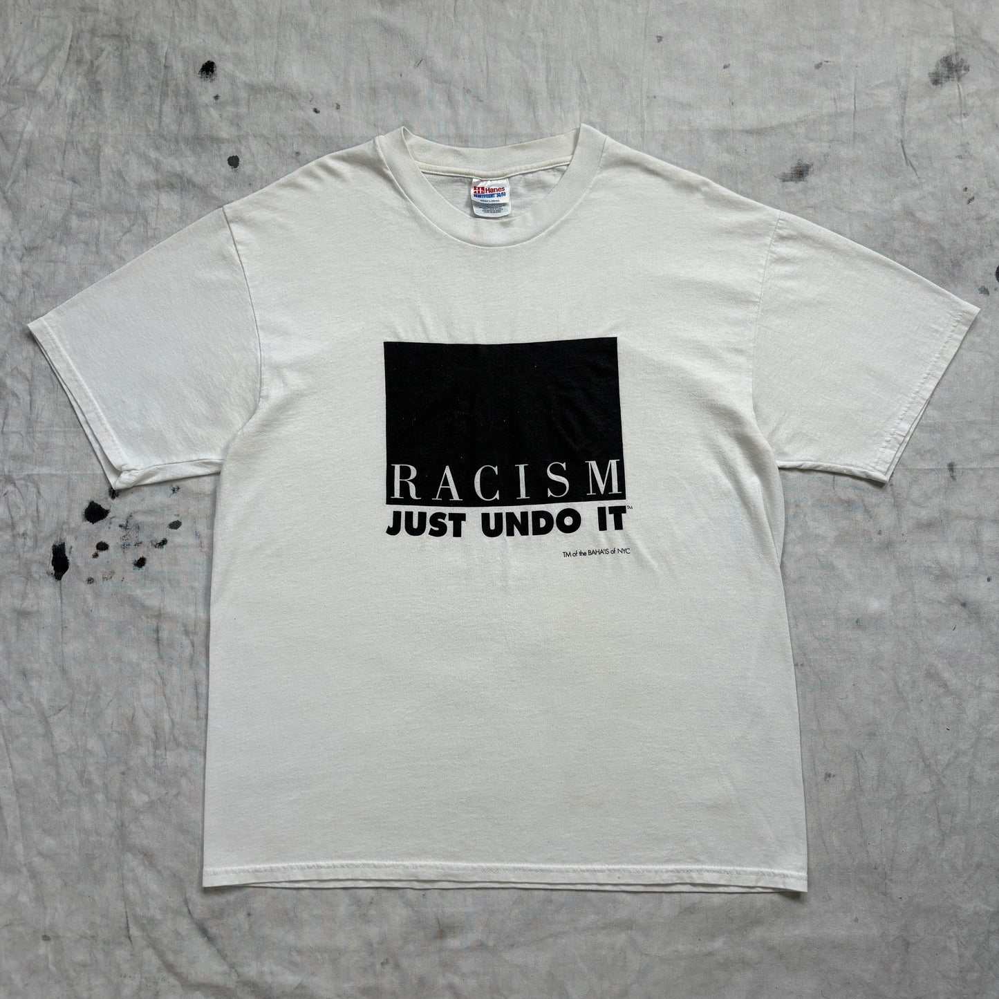 Racism Just Undo It 1990s vintage teeshirt