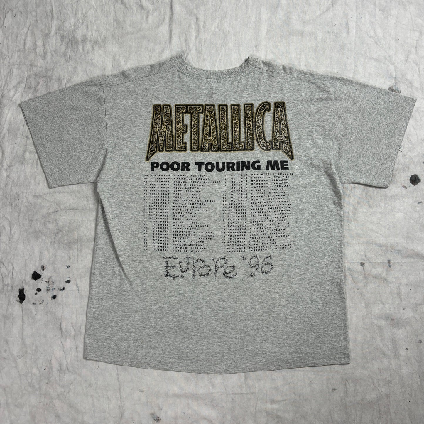 Metallica 1996 vintage single stitch teeshirt