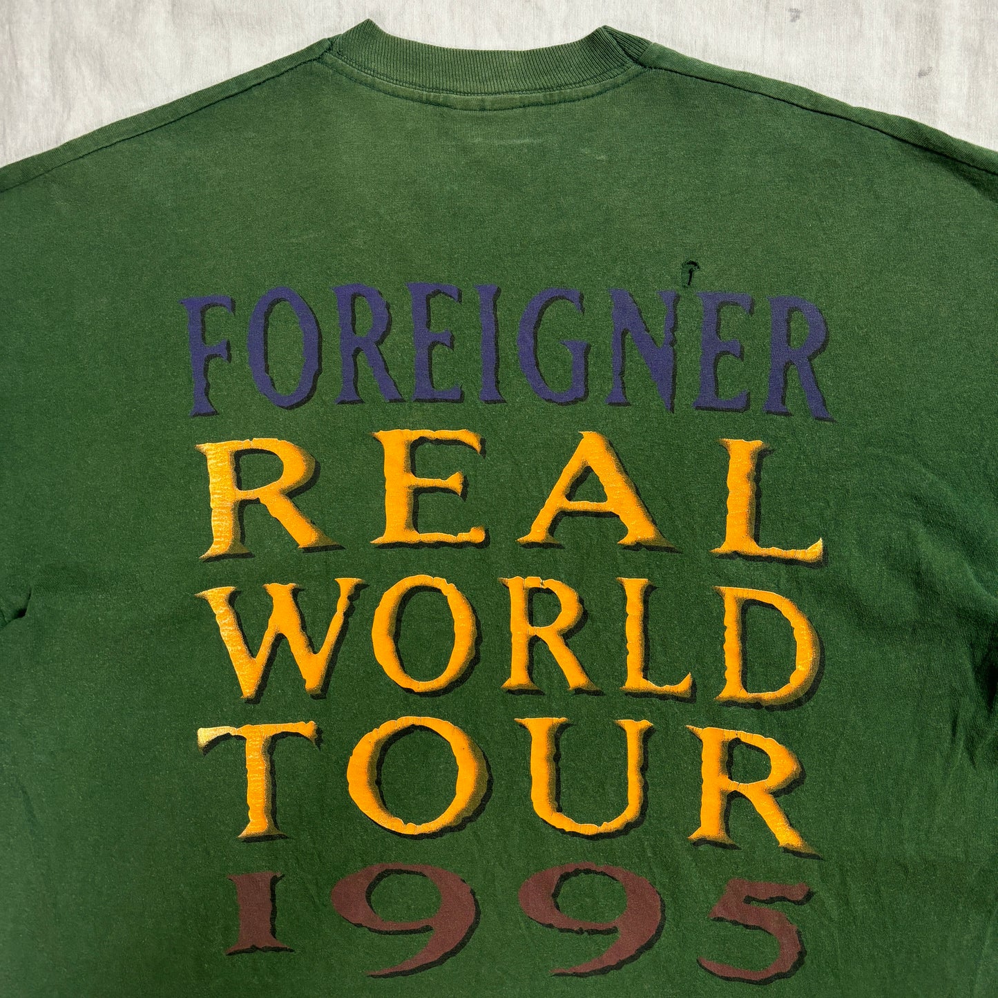 Foreigner 1996 vintage faded single stitch teeshirt