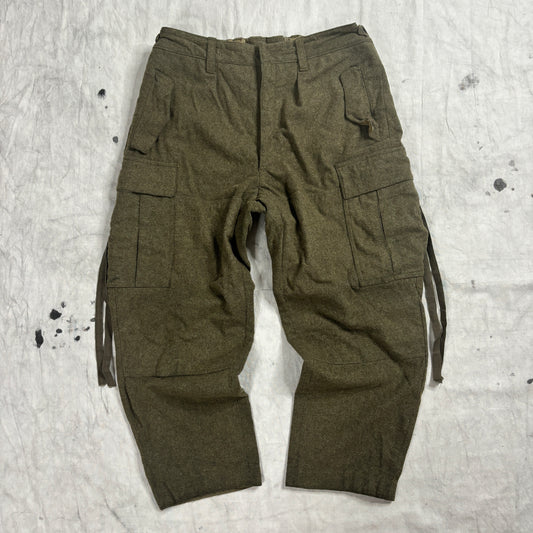 West German Military 1968 vintage wollen M65 cargo trousers