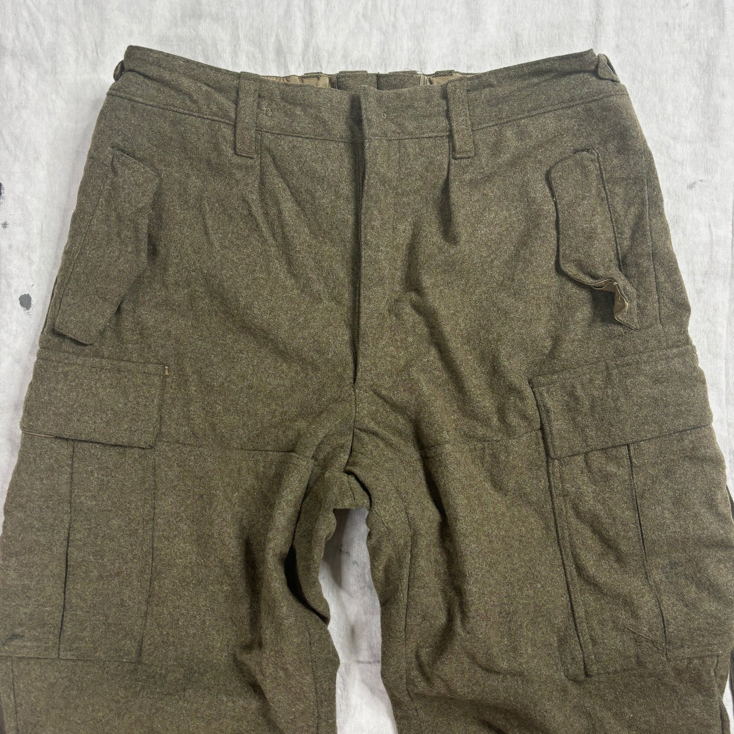 West German Military 1968 vintage wollen M65 cargo trousers