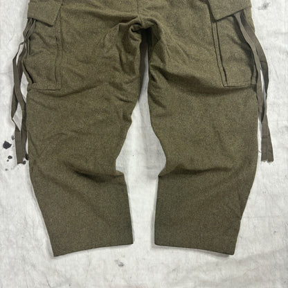 West German Military 1968 vintage wollen M65 cargo trousers